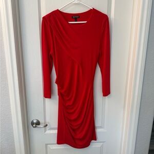 Juicy Couture Vibrant Red Long Sleeve Dress